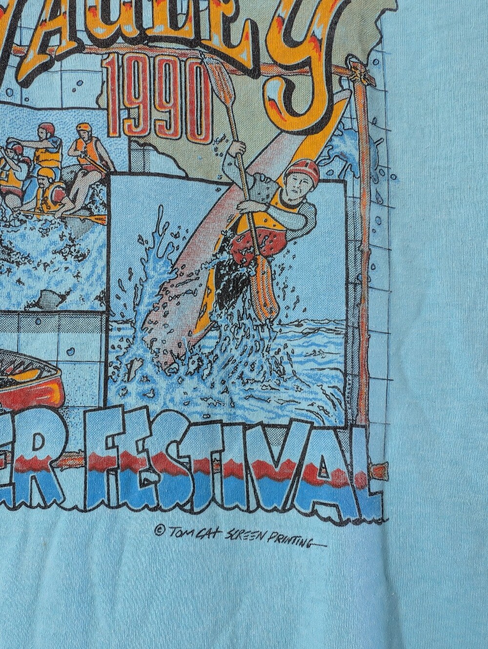 Rare 'Screen Stars' 1990 American Whitewater Affiliation (AWA) T-shirt - Picture 7 of 14